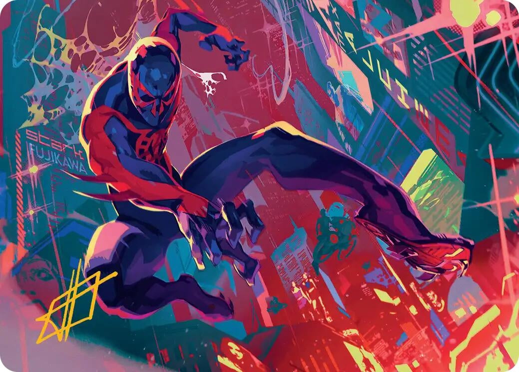 Spider-Man 2099 Art Card (Gold-Stamped Signature) (30) (Art Series: Marvel's Spider-Man)