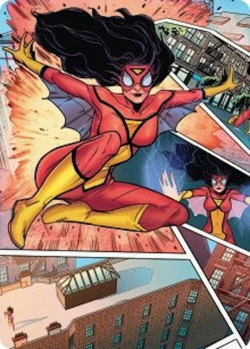 Spider-Woman, Stunning Savior Art Card (51) (Art Series: Marvel's Spider-Man)