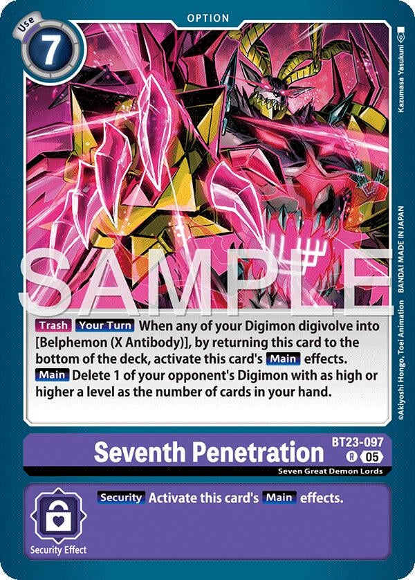 Image for Seventh Penetration (BT23-097 R) (Hackers' Slumber) - Digimon Card Game