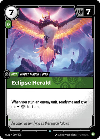 Image for Eclipse Herald (059/298) (Origins) - Riftbound: League of Legends Trading Card Game