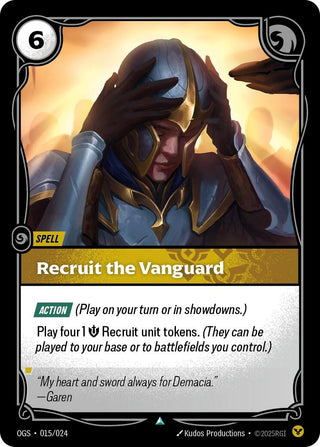 Image for Recruit the Vanguard (015/024) (Origins: Proving Grounds) - Riftbound: League of Legends Trading Card Game