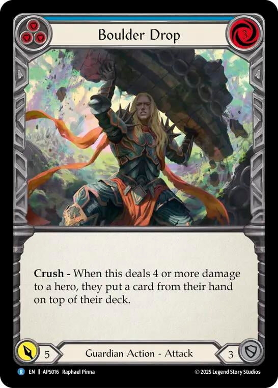 Image for Boulder Drop (Blue) (APS016) - Flesh and Blood TCG