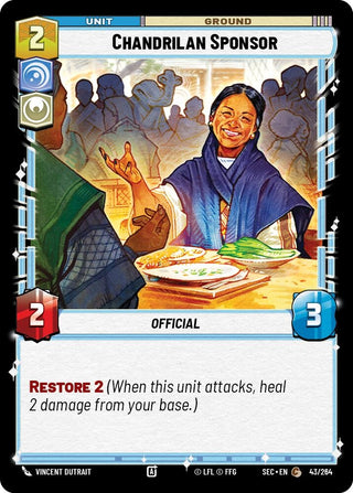 Image for Chandrilan Sponsor (43/264) (Secrets of Power) - Star Wars: Unlimited