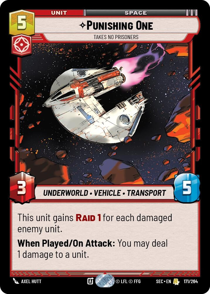 Image for Punishing One - Takes No Prisoners (171/264) (Secrets of Power) - Star Wars: Unlimited