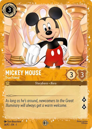 Image for Mickey Mouse - True Friend (Puzzle Promo) (36) (Disney Lorcana Promo Cards) - Disney Lorcana