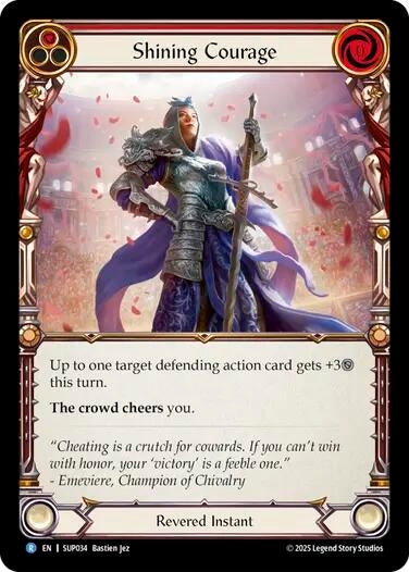 Image for Shining Courage (SUP034) - Flesh and Blood TCG