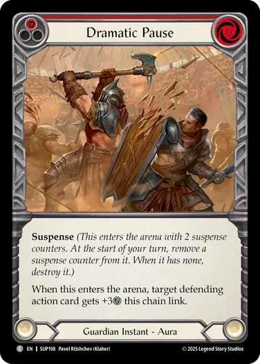 Image for Dramatic Pause (Red) (SUP198) - Flesh and Blood TCG