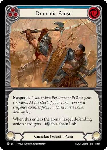 Image for Dramatic Pause (Blue) (SUP200) - Flesh and Blood TCG