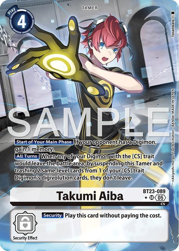 Image for Takumi Aiba (Alternate Art) (BT23-089) (Hackers' Slumber) - Digimon Card Game