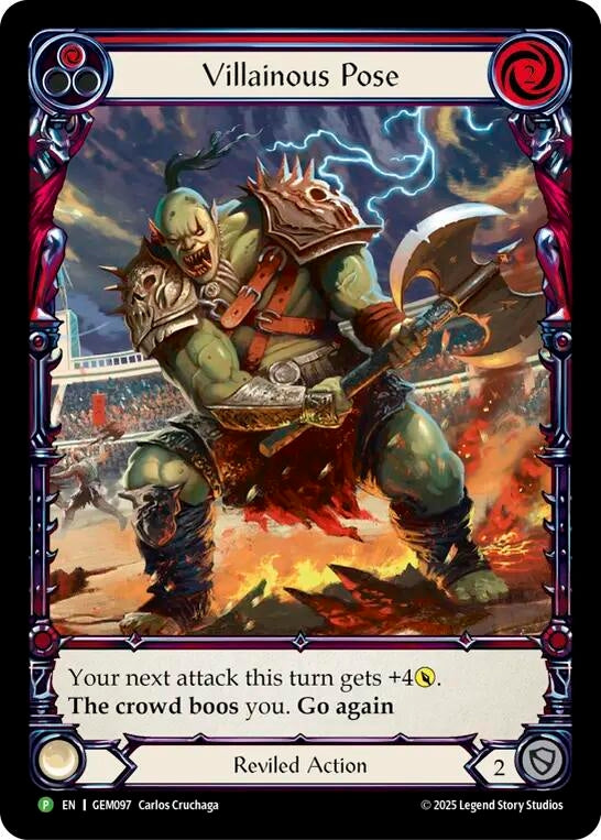 Image for Villainous Pose (GEM097) - Flesh and Blood TCG