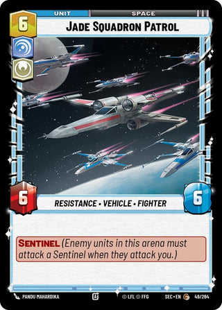 Image for Jade Squadron Patrol (49/264) (Secrets of Power) - Star Wars: Unlimited