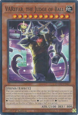 VARefar, the Judge of Ball (DOOD-EN027) (Doom of Dimensions)