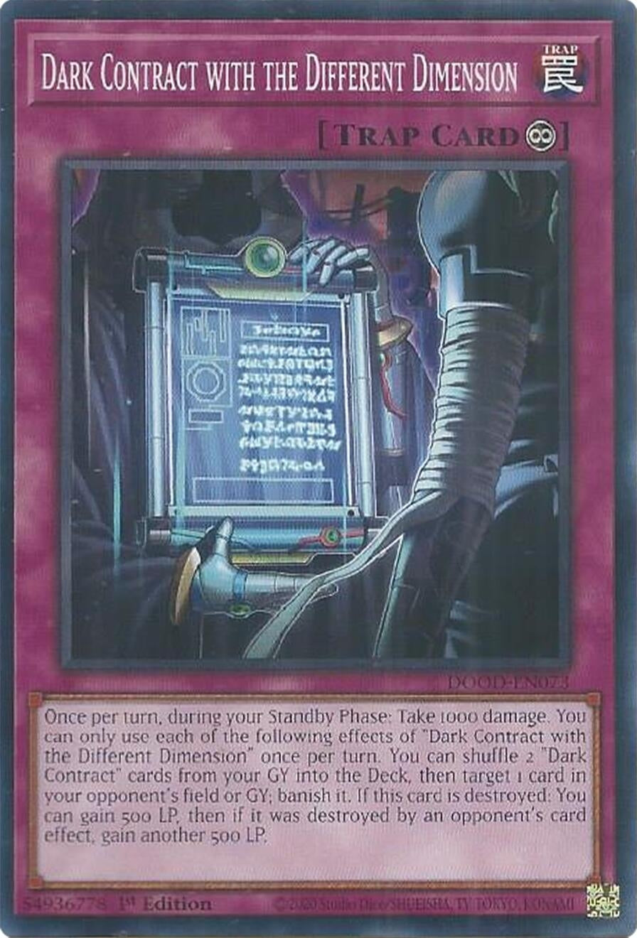 Dark Contract with the Different Dimension (DOOD-EN073) (Doom of Dimensions)