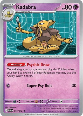 Image for Kadabra (055/132) (ME01: Mega Evolution) - Pokemon