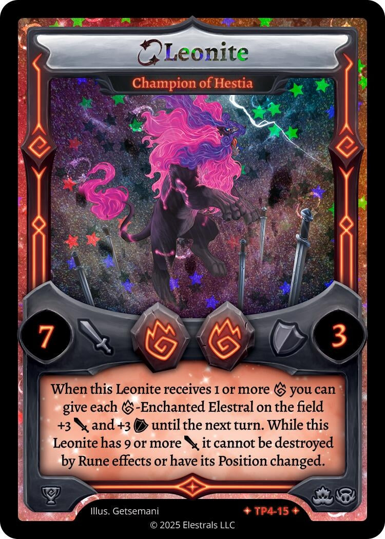 Image for Leonite - Champion of Hestia (TP4-15) (Organized Play Series 4) - Elestrals