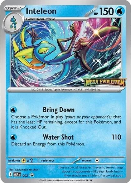 Image for Inteleon - 002 (002) (ME: Mega Evolution Promo) - Pokemon