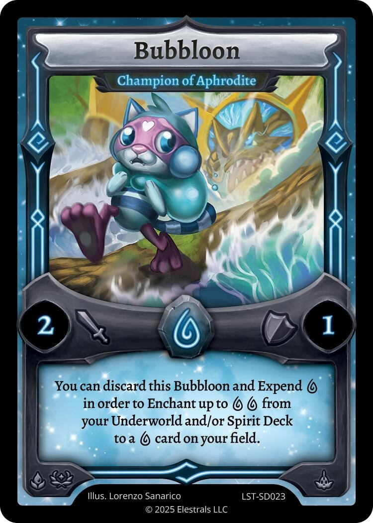 Image for Bubbloon - Champion of Aphrodite (LST-SD023) (Divine Champions: Lifestream Starter Decks) - Elestrals