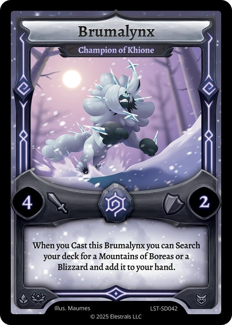 Image for Brumalynx - Champion of Khione (LST-SD042) (Divine Champions: Lifestream Starter Decks) - Elestrals