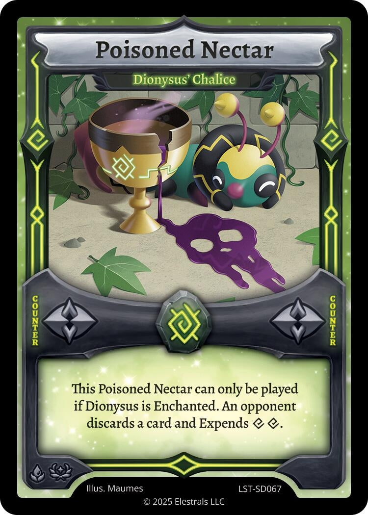 Image for Poisoned Nectar - Dionysus' Chalice (LST-SD067) (Divine Champions: Lifestream Starter Decks) - Elestrals