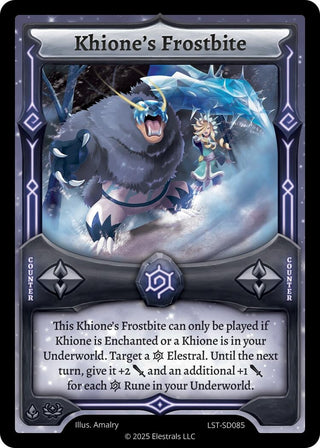 Image for Khione's Frostbite (LST-SD085) (Divine Champions: Lifestream Starter Decks) - Elestrals