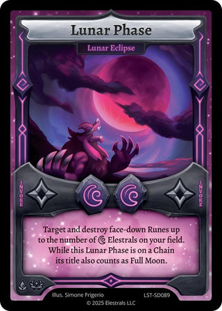 Image for Lunar Phase - Lunar Eclipse (LST-SD089) (Divine Champions: Lifestream Starter Decks) - Elestrals