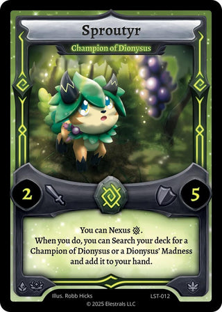 Image for Sproutyr - Champion of Dionysus (LST-012) (Divine Champions: Lifestream) - Elestrals