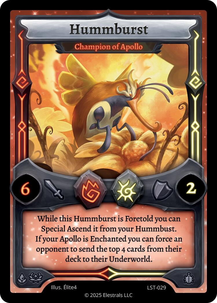 Image for Hummburst - Champion of Apollo (LST-029) (Divine Champions: Lifestream) - Elestrals