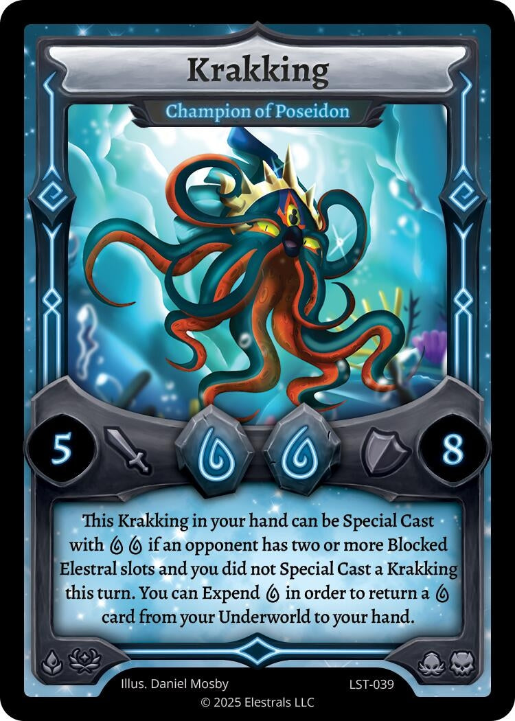 Image for Krakking - Champion of Poseidon (LST-039) (Divine Champions: Lifestream) - Elestrals