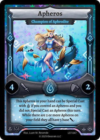 Image for Apheros - Champion of Aphrodite (LST-047) (Divine Champions: Lifestream) - Elestrals