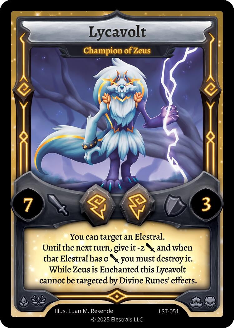 Image for Lycavolt - Champion of Zeus (LST-051) (Divine Champions: Lifestream) - Elestrals