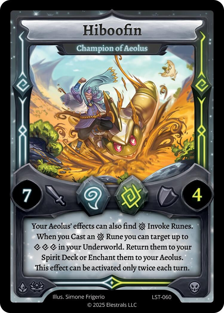 Image for Hiboofin - Champion of Aeolus (LST-060) (Divine Champions: Lifestream) - Elestrals