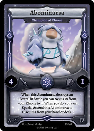 Image for Abominursa - Champion of Khione (LST-065) (Divine Champions: Lifestream) - Elestrals