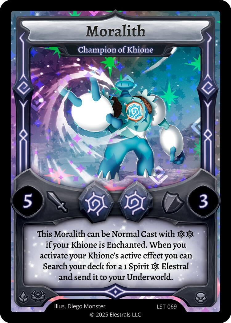 Image for Moralith - Champion of Khione (LST-069) (Divine Champions: Lifestream) - Elestrals