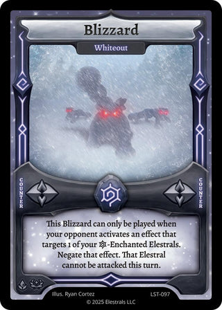 Image for Blizzard - Whiteout (LST-097) (Divine Champions: Lifestream) - Elestrals
