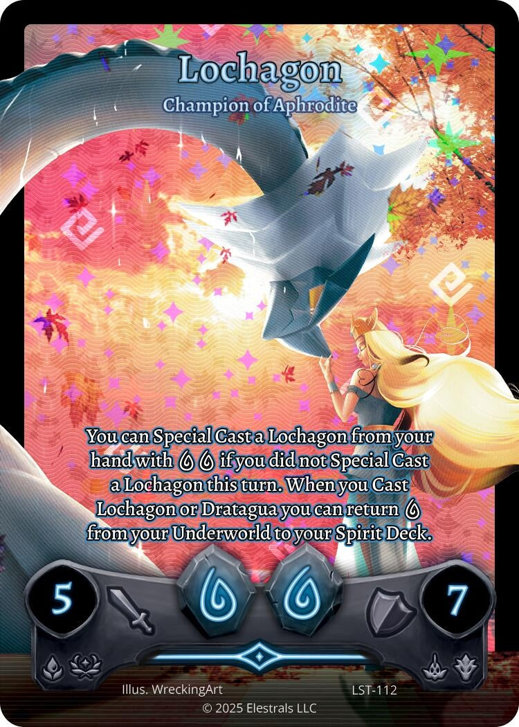 Image for Lochagon - Champion of Aphrodite (Full Art) (LST-112) (Divine Champions: Lifestream) - Elestrals