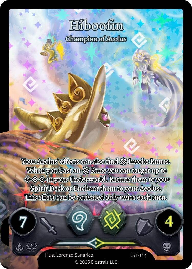 Image for Hiboofin - Champion of Aeolus (Full Art) (LST-114) (Divine Champions: Lifestream) - Elestrals
