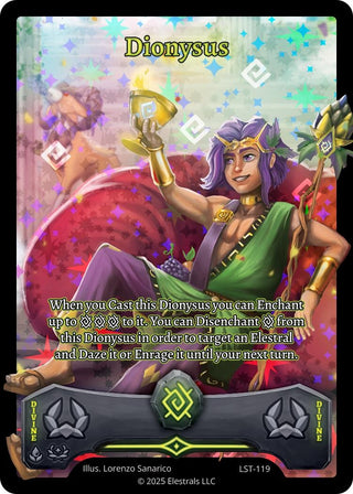 Image for Dionysus (Full Art) (LST-119) (Divine Champions: Lifestream) - Elestrals