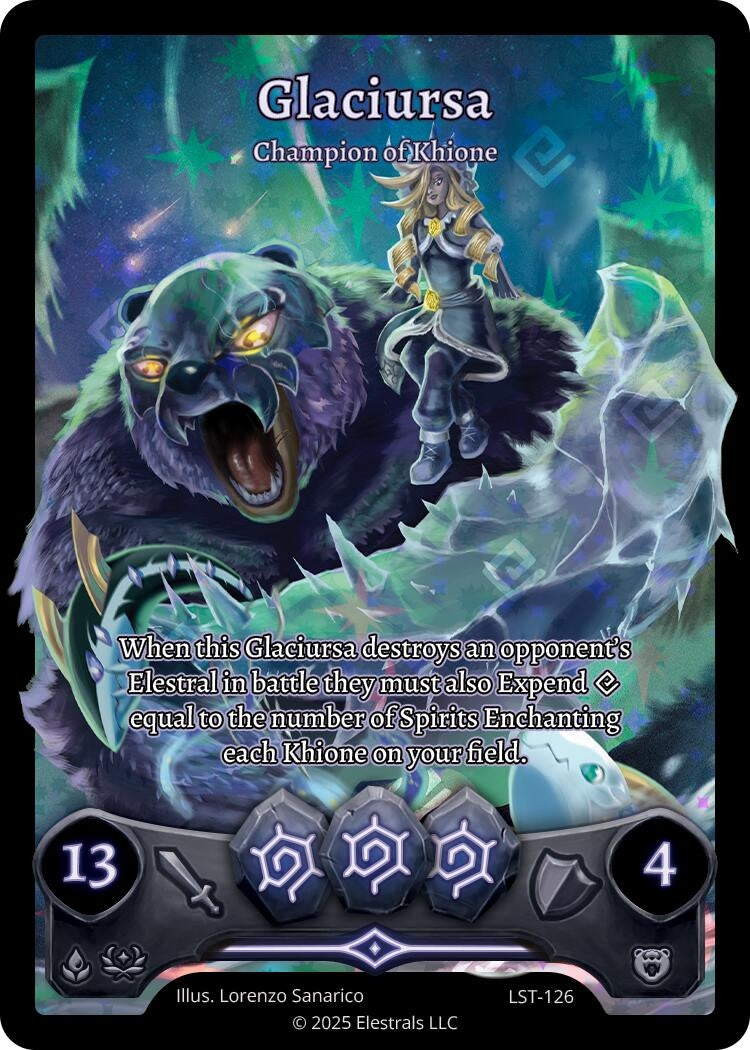 Image for Glaciursa - Champion of Khione (Box Topper) (LST-126) (Divine Champions: Lifestream) - Elestrals