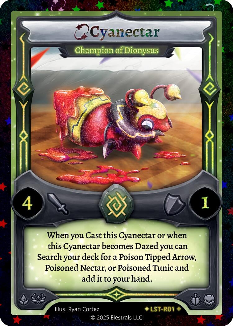 Image for Cyanectar - Champion of Dionysus (Stellar) (LST-R01) (Divine Champions: Lifestream) - Elestrals