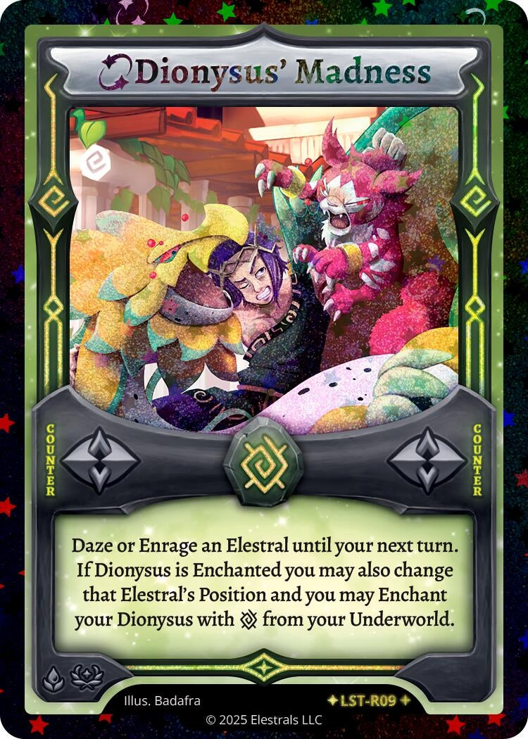 Image for Dionysus' Madness (Stellar) (LST-R09) (Divine Champions: Lifestream) - Elestrals