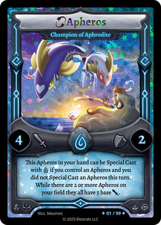 Image for Apheros - Champion of Aphrodite (Serialized) (/99) (Divine Champions: Lifestream) - Elestrals