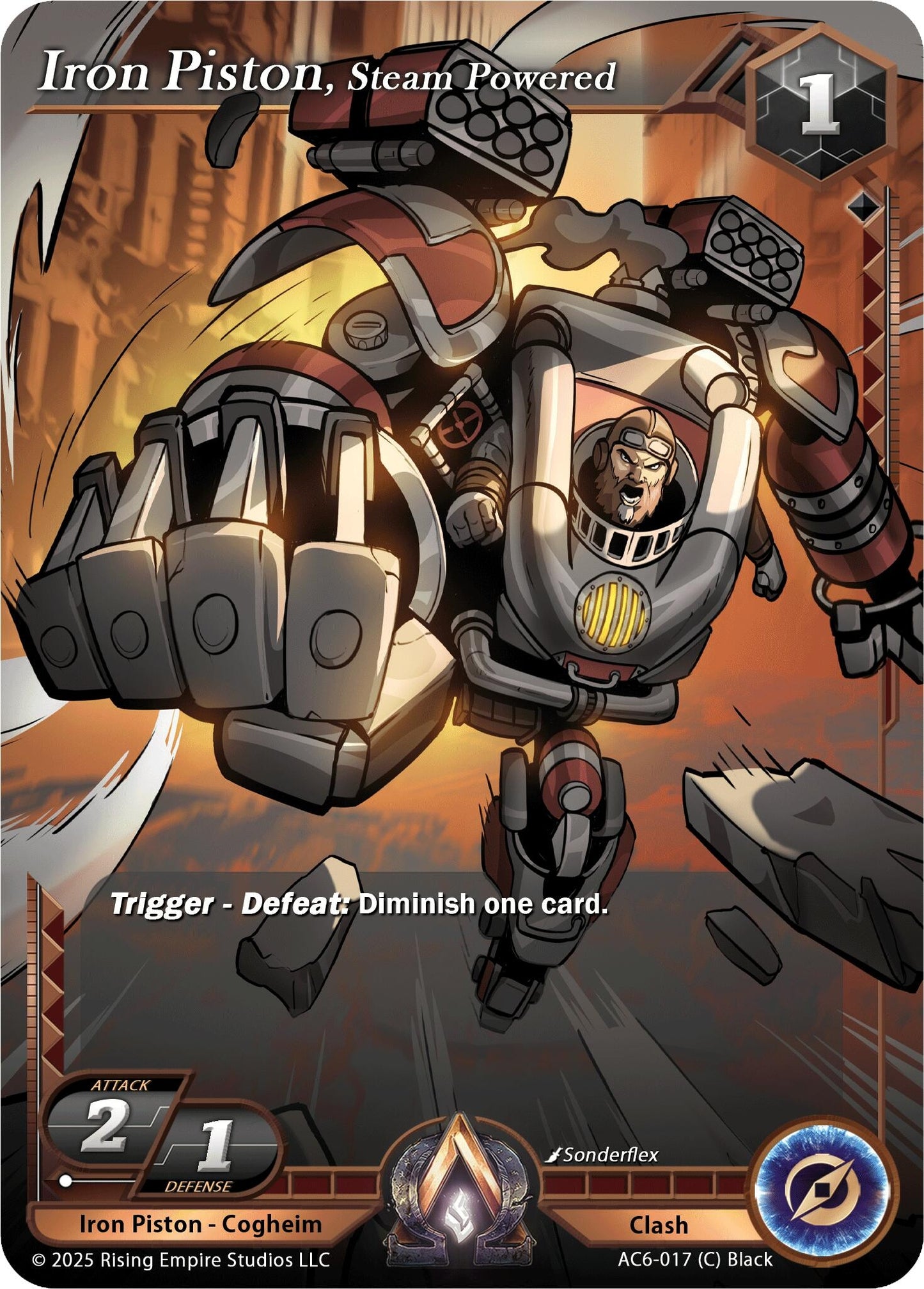Image for Iron Piston, Steam Powered (AC6-017) (Echoes of Eternity) - Alpha Clash