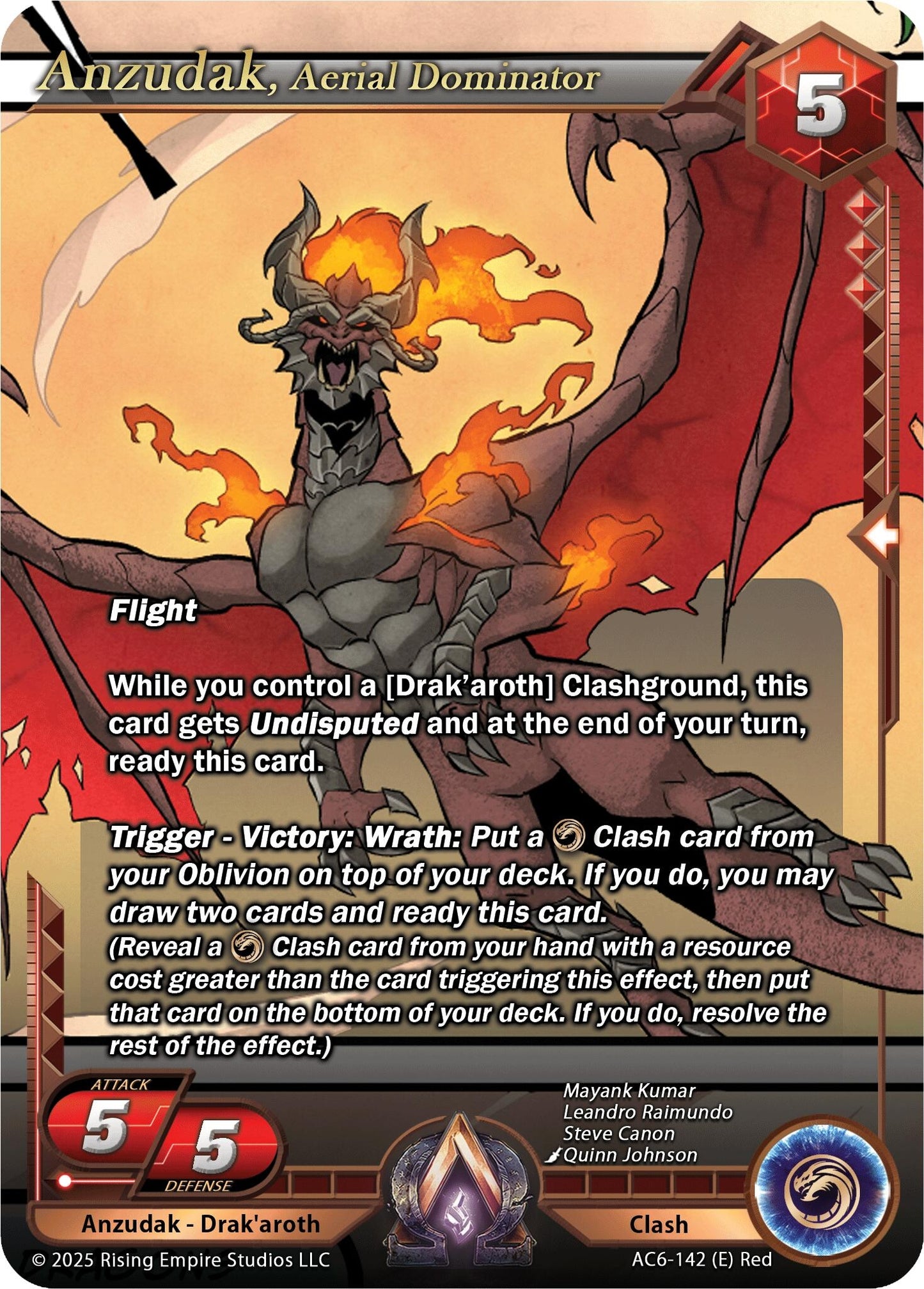 Anzudak, Aerial Dominator (AC6-142) (Echoes of Eternity)