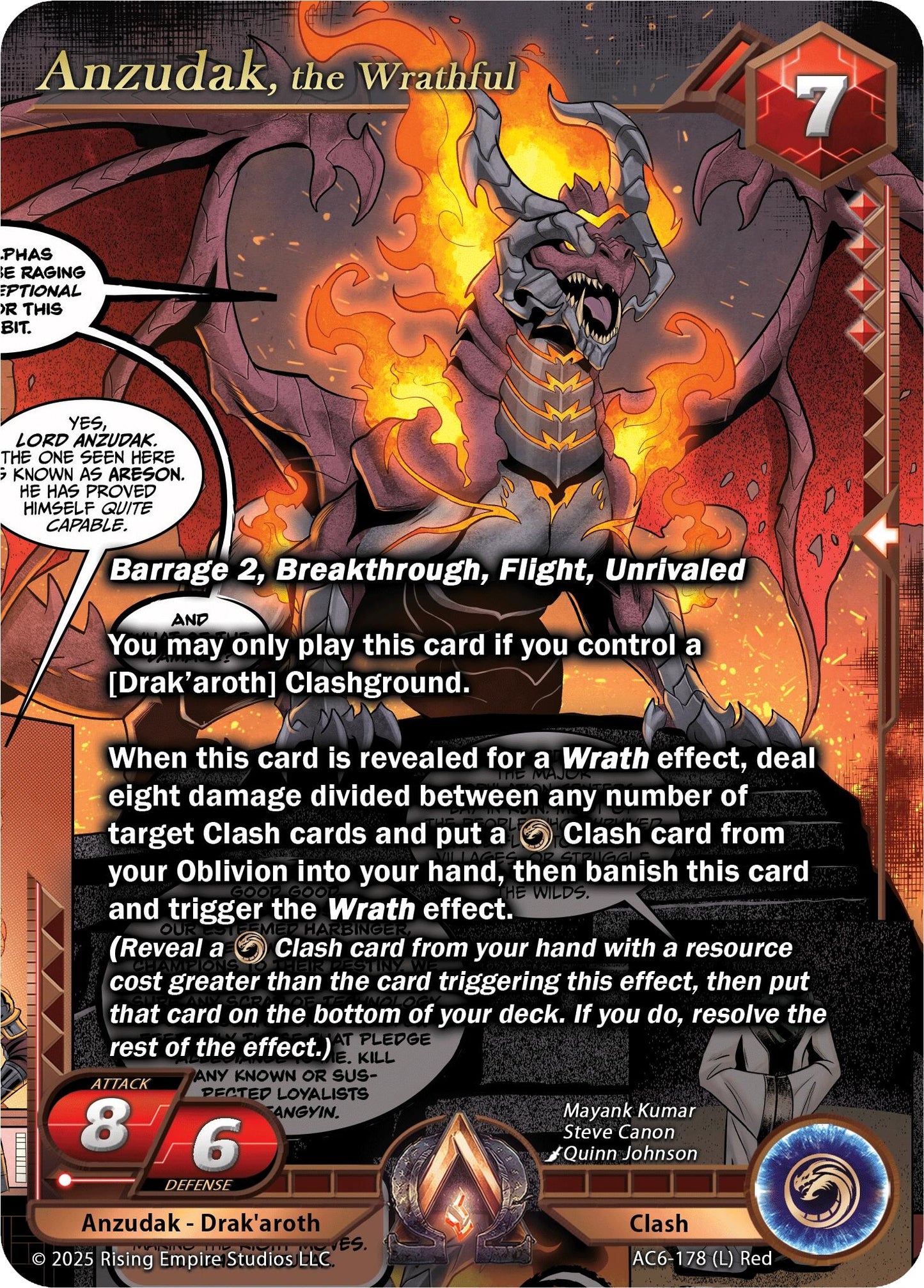 Anzudak, the Wrathful (AC6-178) (Echoes of Eternity)