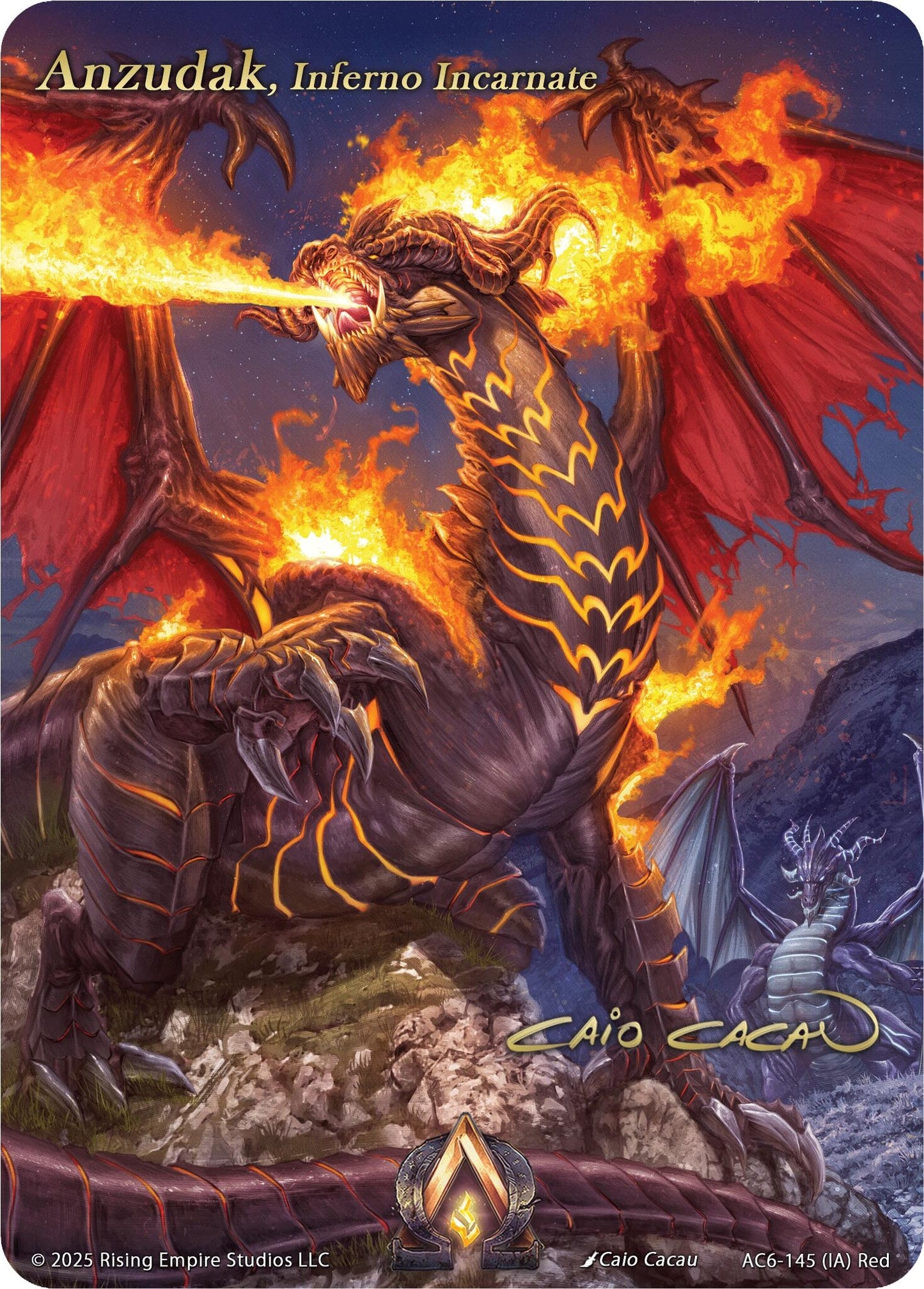 Anzudak, Inferno Incarnate (Iconic Art) (AC6-145) (Echoes of Eternity)