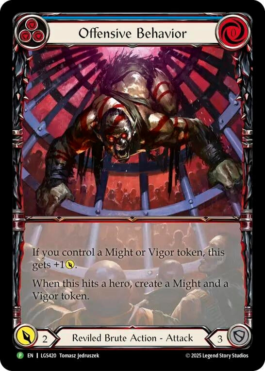 Image for Offensive Behavior - LGS420 (LGS420) - Flesh and Blood TCG