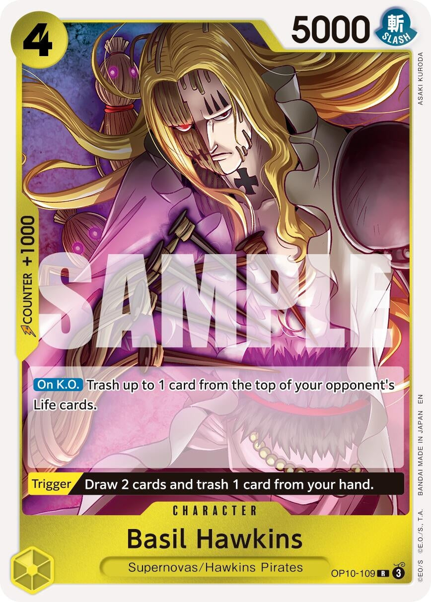 Image for Basil Hawkins - OP10-109 (Reprint) (OP10-109) (Premium Booster -The Best- Vol. 2) - One Piece Card Game