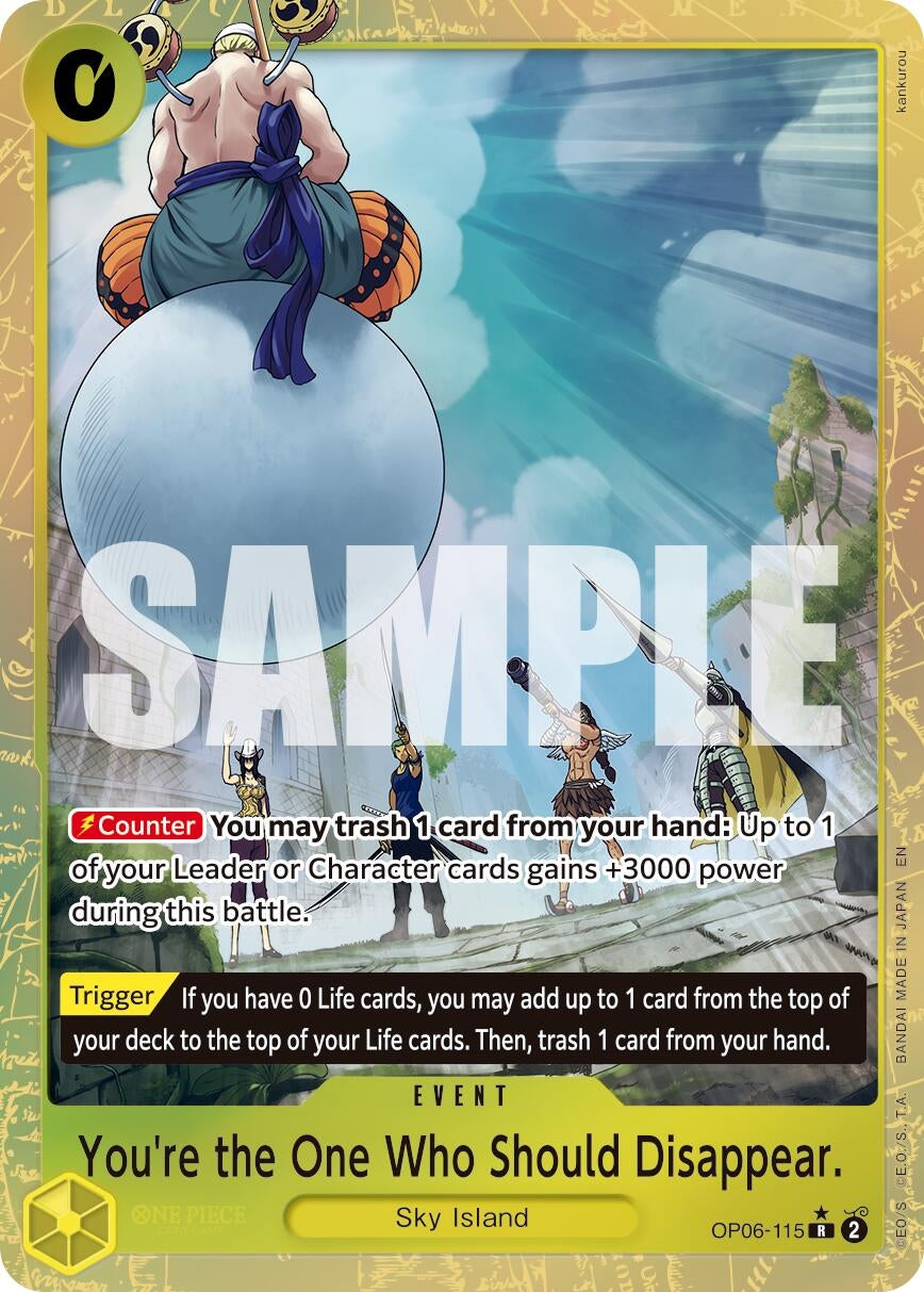 Image for You're the One Who Should Disappear (Alternate Art) (OP06-115) (Premium Booster -The Best- Vol. 2) - One Piece Card Game