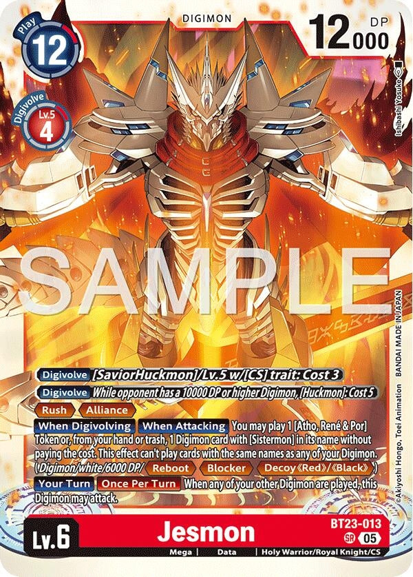 Image for Jesmon (BT23-013 SR) (Hackers' Slumber) - Digimon Card Game