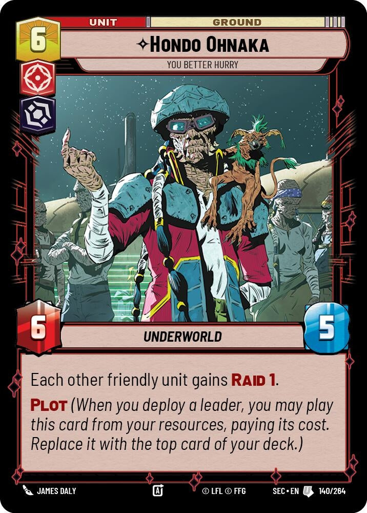Image for Hondo Ohnaka - You Better Hurry (140/264) (Secrets of Power) - Star Wars: Unlimited